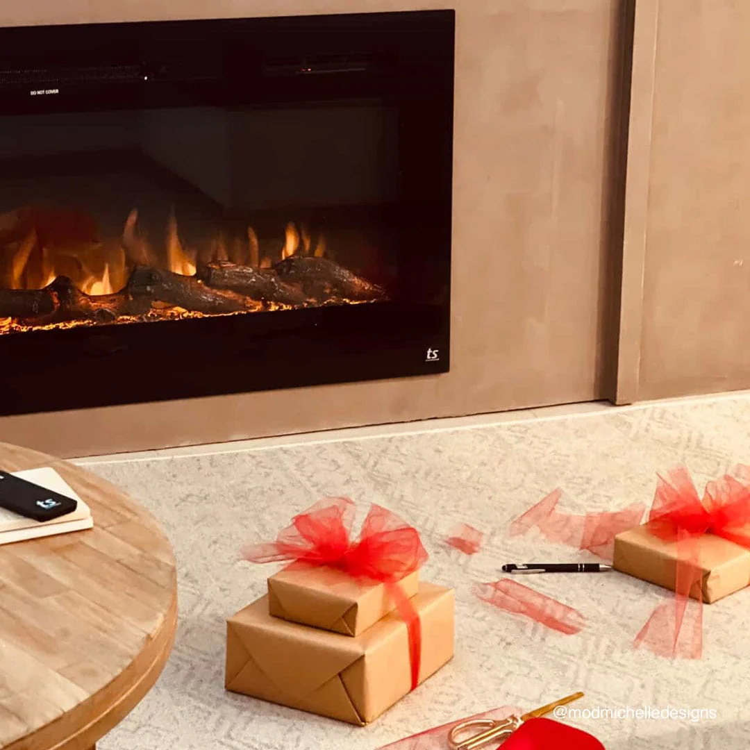 The Sideline 45 Inch Recessed Smart Electric Fireplace 80025