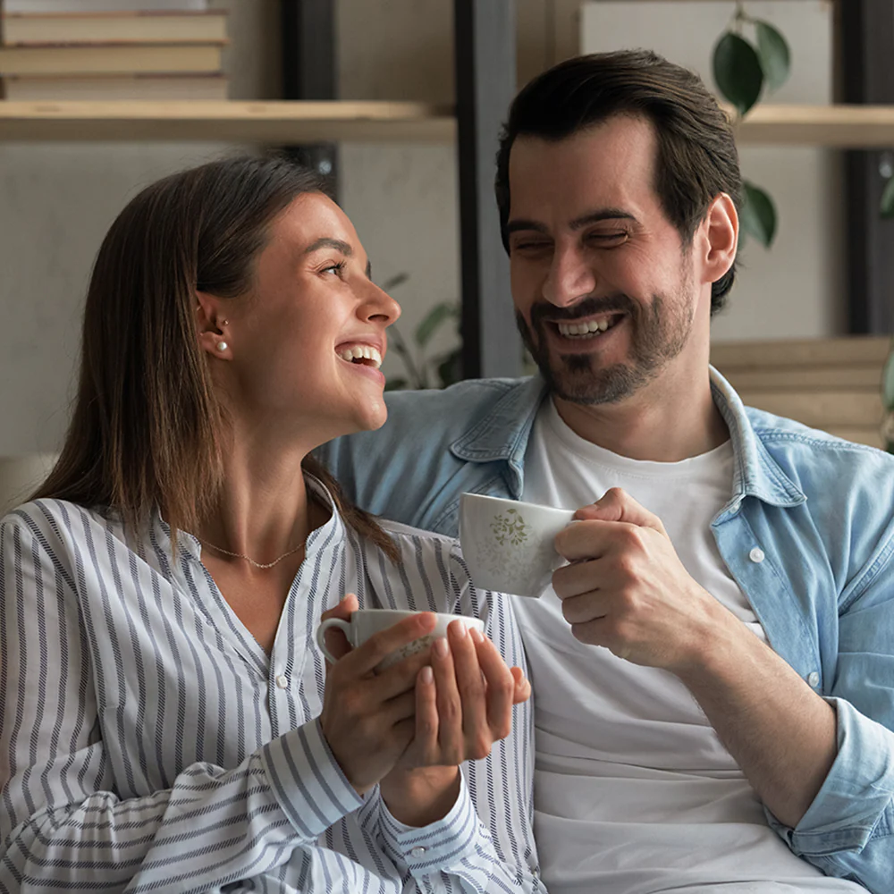 Larah by Borosil Ingot Cup n Saucer Set, 140ml x 12