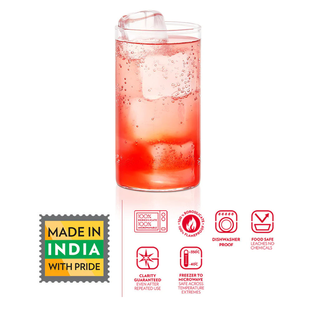 Borosil Vision Glass, Set of 6, 350ml