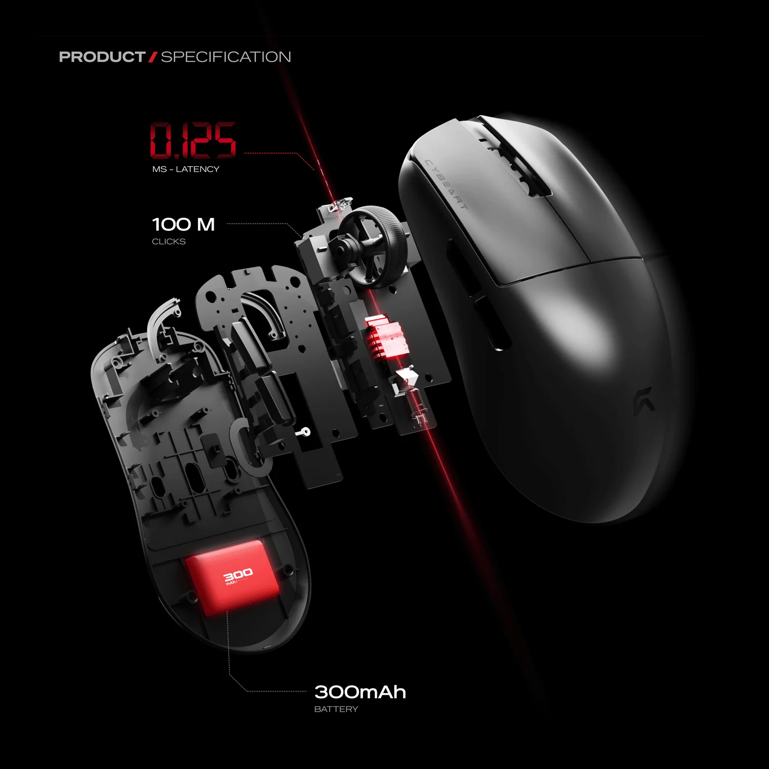 Xeus | 8K 39g Superlight Tri-Mode Gaming Mouse