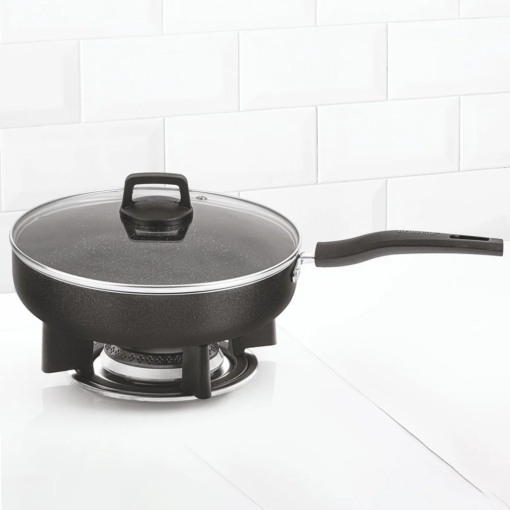 Borosil Granito Nonstick Deep Frying Pan, 26cm(2.7L)