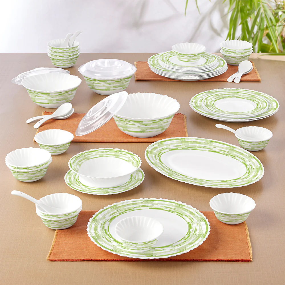 Larah by Borosil Aura 47 pc Dinner Set