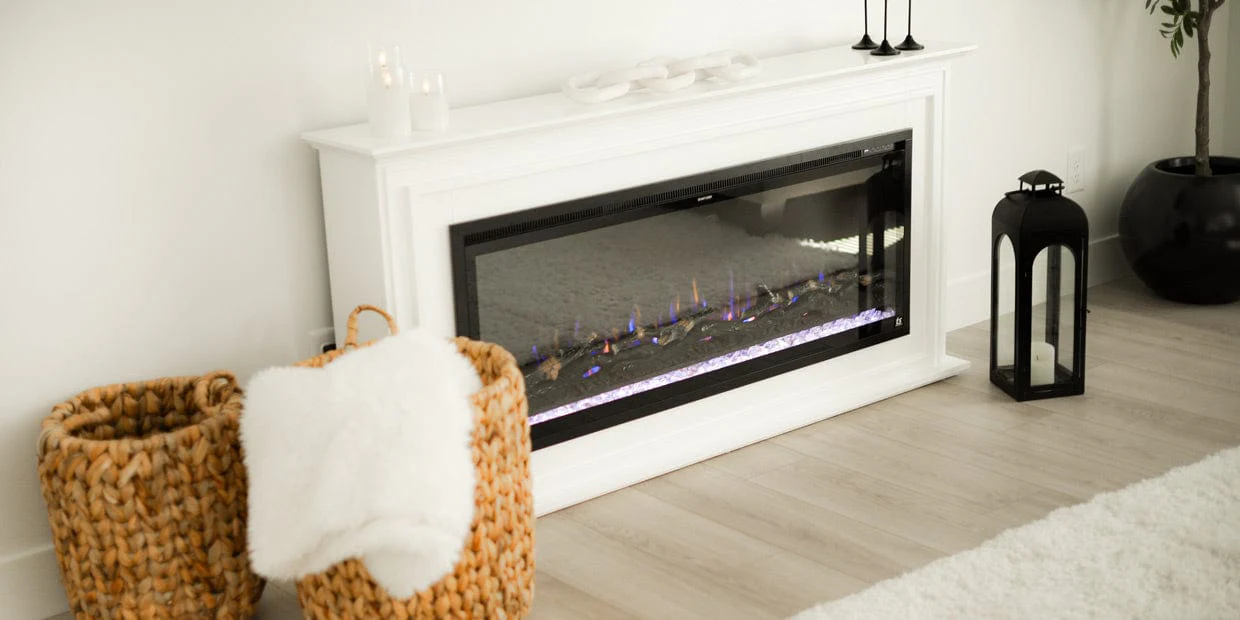 Sideline Elite 60 Inch Smart Electric Fireplace with Encase Surround Mantel
