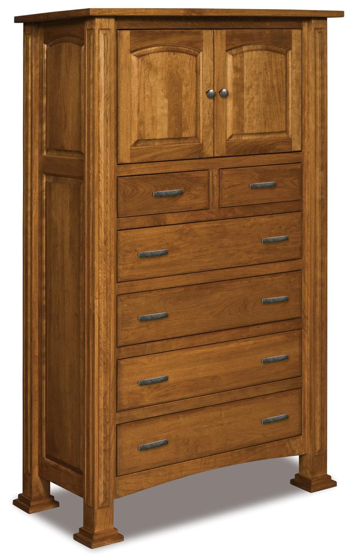 Amish Lexington Six Drawer Two Door Armoire