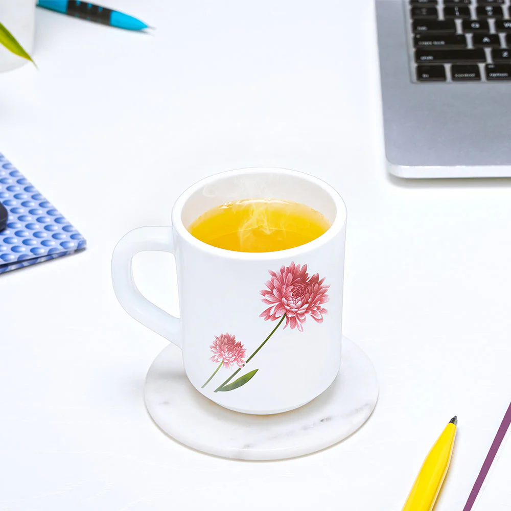 Larah by Borosil Belle Mug Set, 320ml x 4