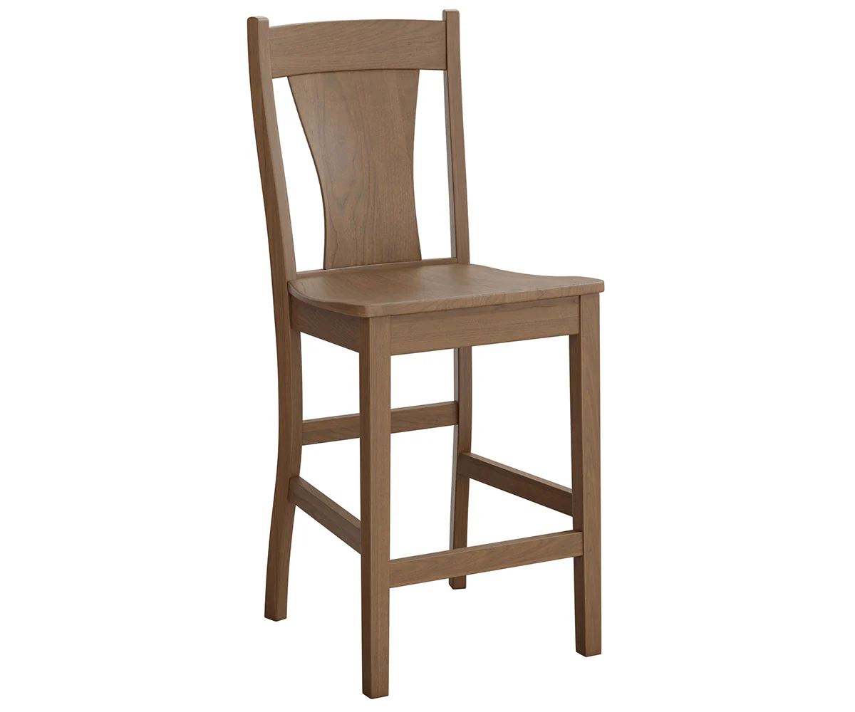 Amish Ashville Stationary Bar Chair