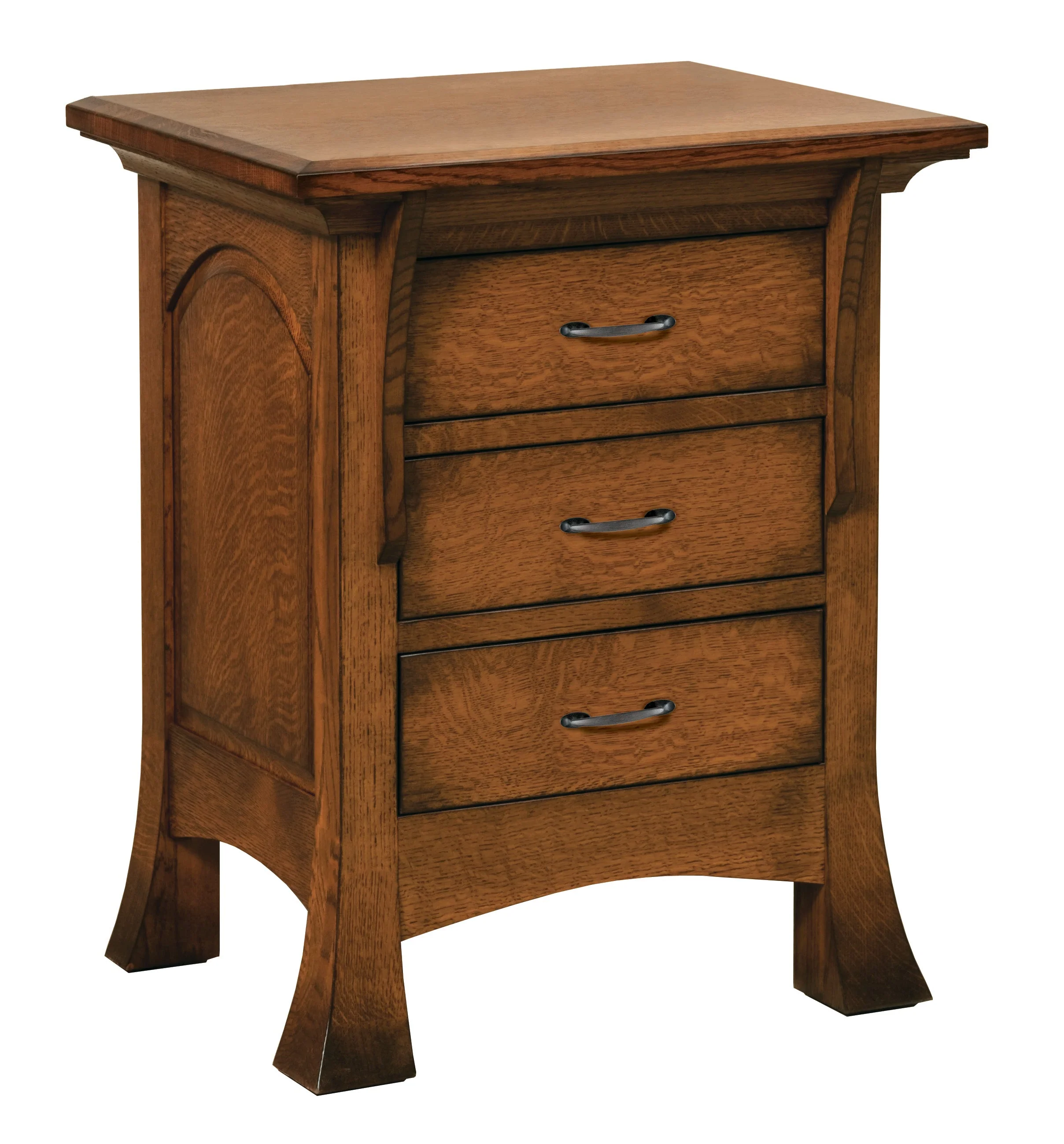 Amish Breckenridge Three Drawer Nightstand