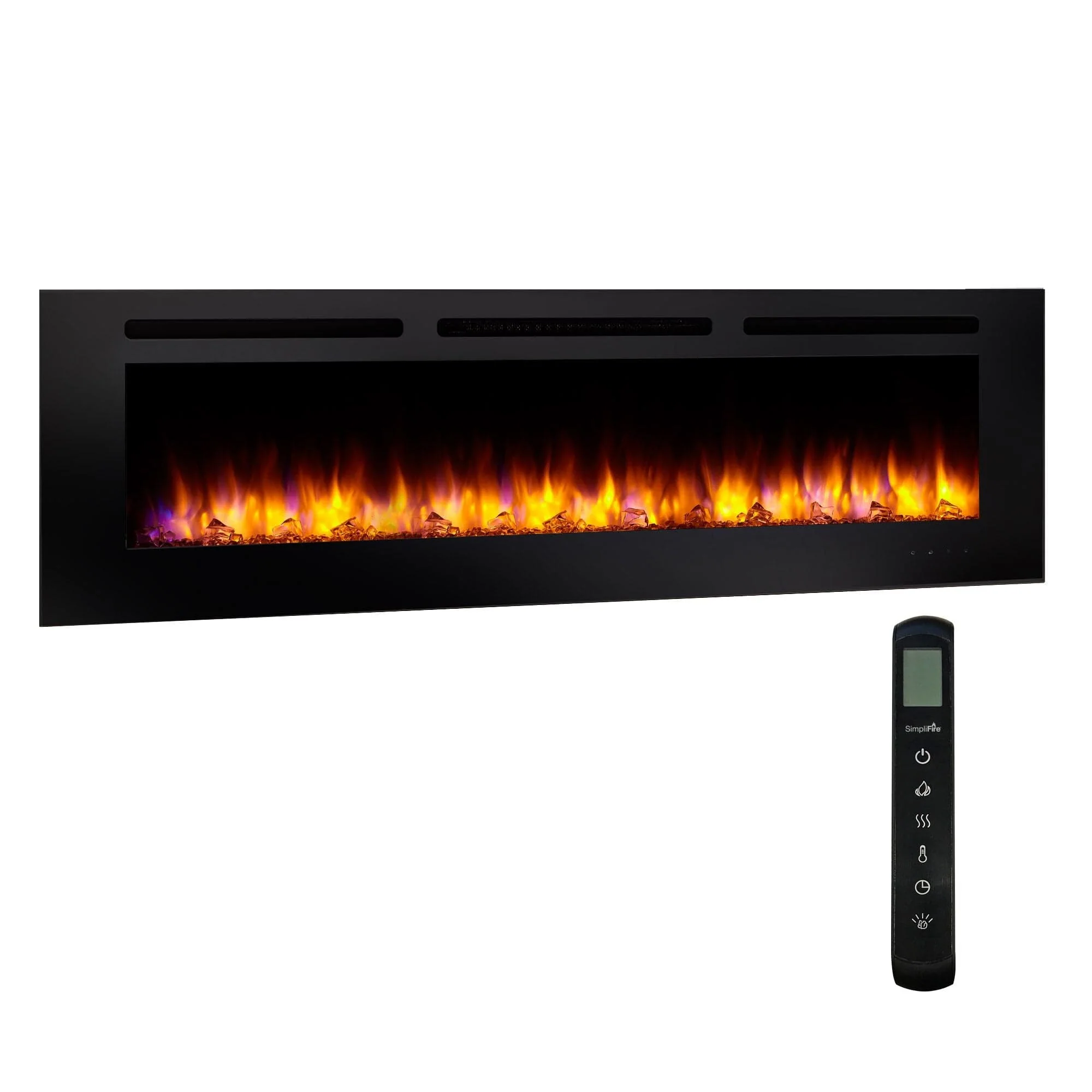 SimpliFire 60-in Allusion Wall Mount Electric Fireplace