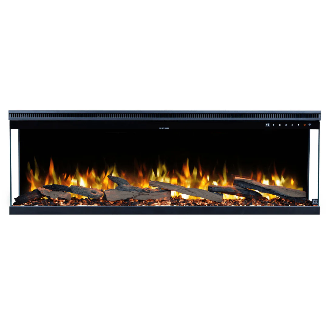 Sideline Infinity Pro 50 Inch 3 Sided Recessed Smart Electric Fireplace 80045