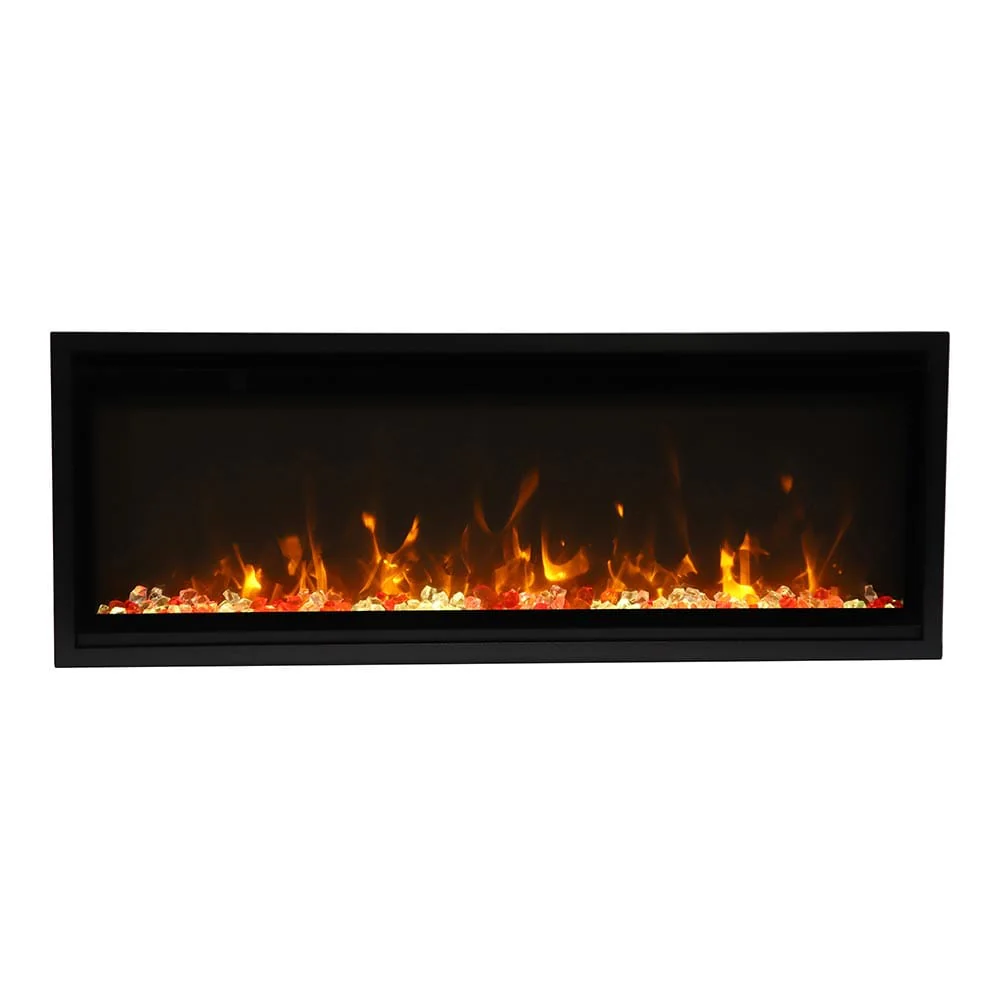Amantii 42-in Symmetry XtraSlim Smart WiFi Linear Electric Fireplace