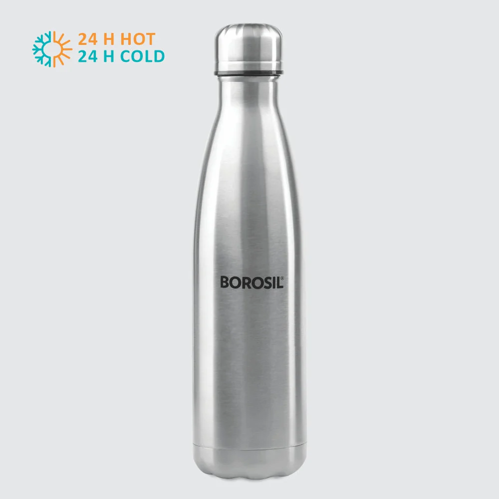 Borosil Bolt Double Wall Bottle-CP