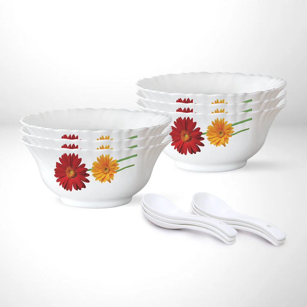 Larah by Borosil Zinnia Soup Bowl Set