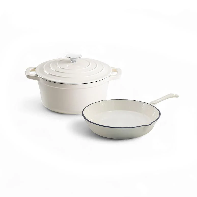 CH 2 Piece Cast Iron Combo White