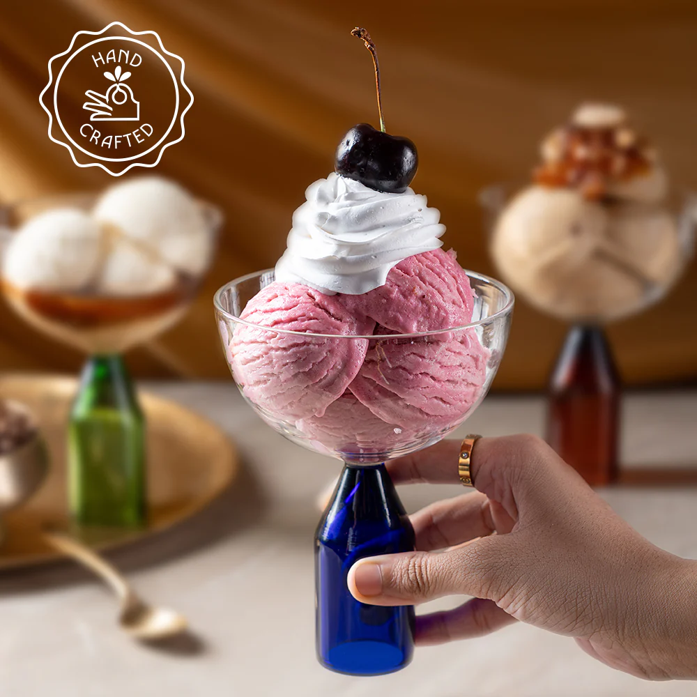 Kairo Ice Cream Bowls, Frost - Set of 2