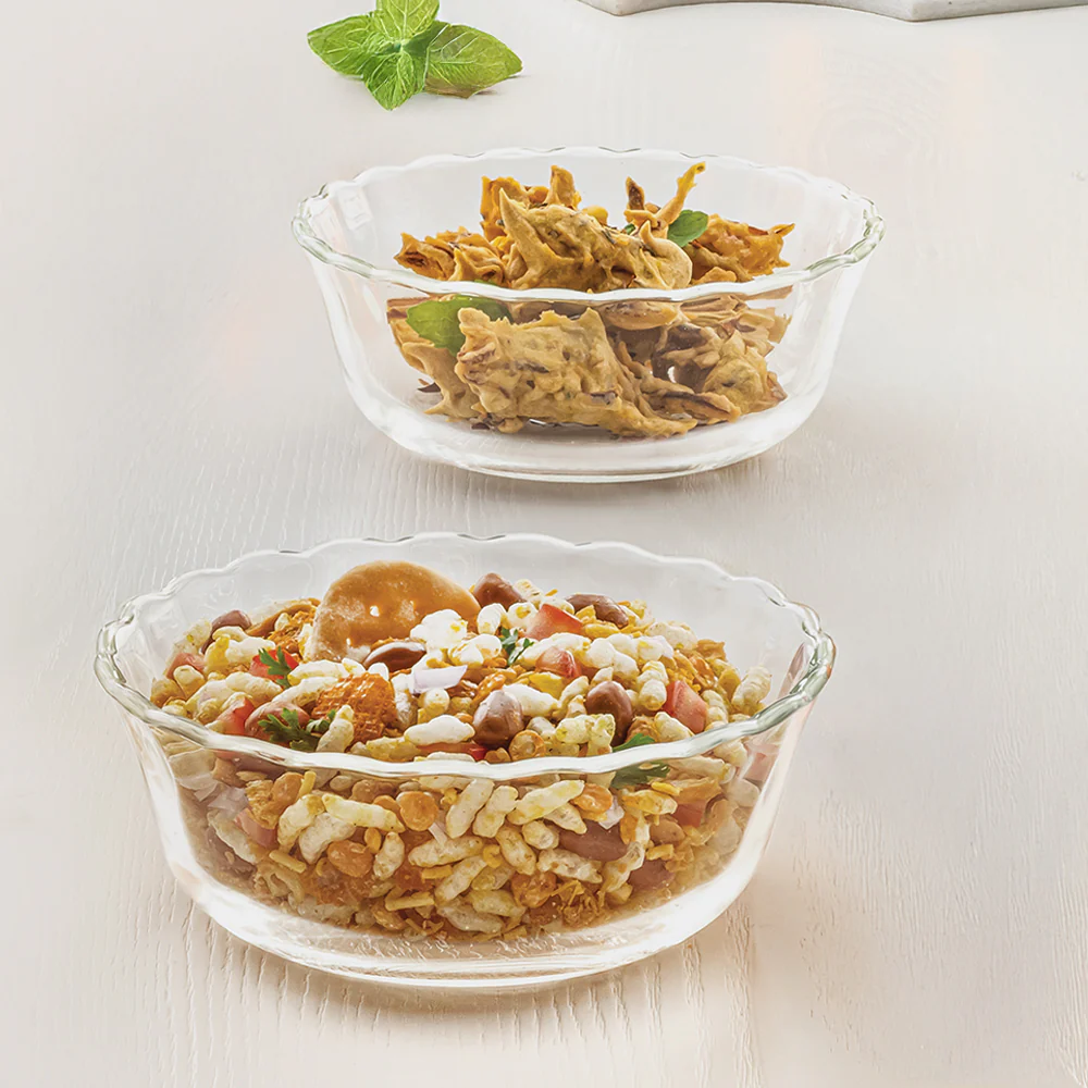 Borosil Designer Bowl Set, 430ml x 4