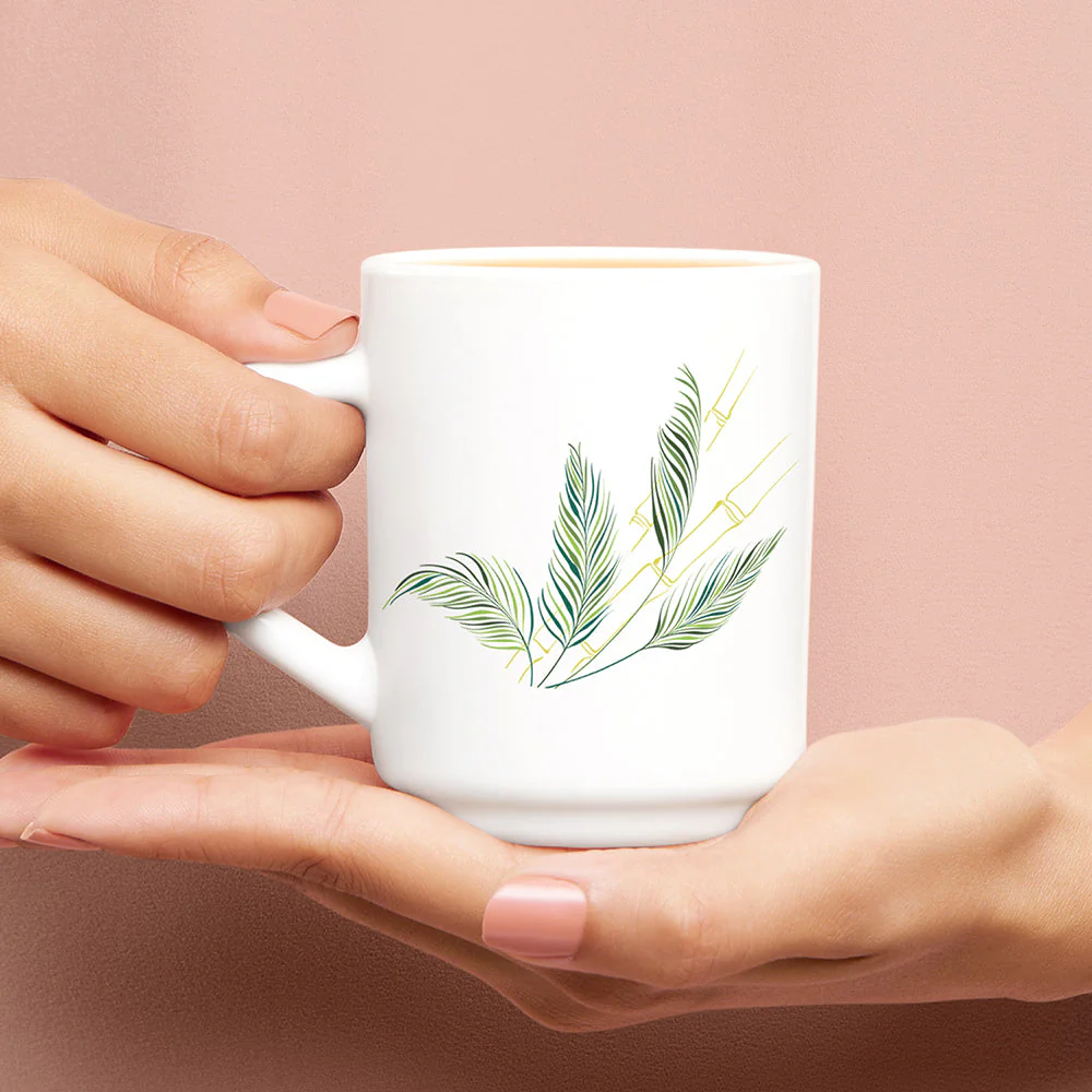 Larah by Borosil Breeze Mug Set, 240ml x 2