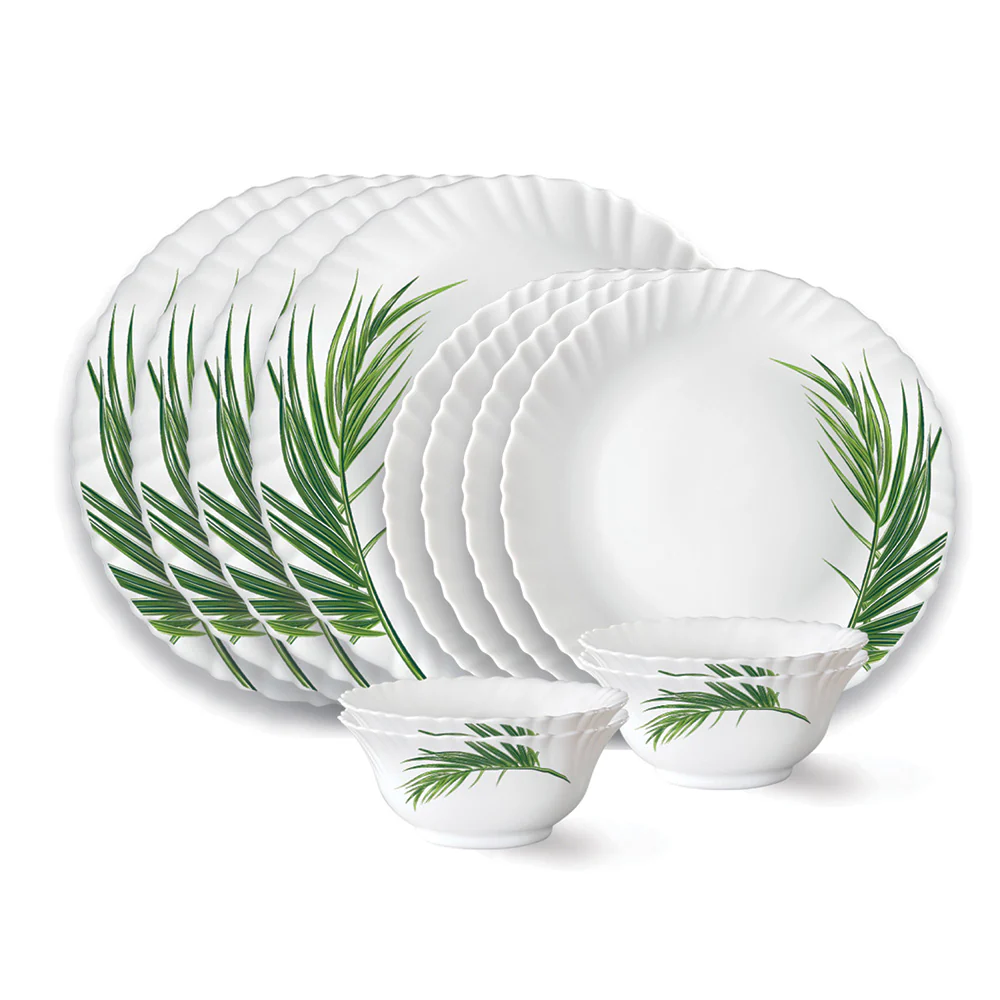 Larah by Borosil Crescent Dinner Set, 12 pc