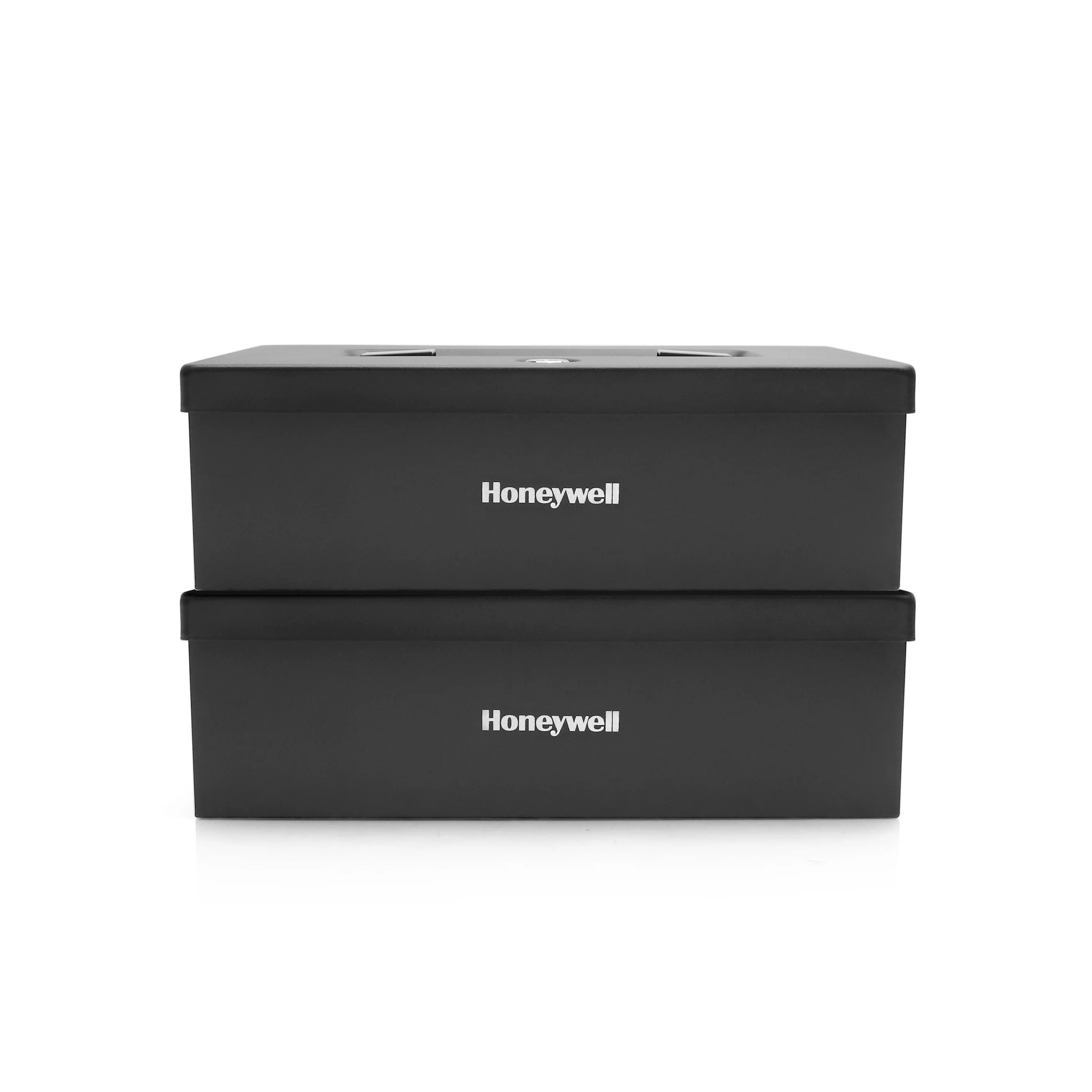 Honeywell 6124 Small Key Locking Steel Security Box with Carry Handle