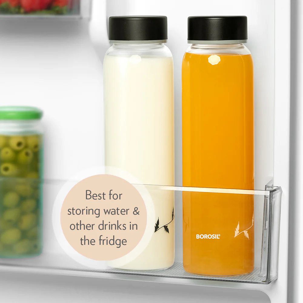 Crysto White Krip Glass Bottle