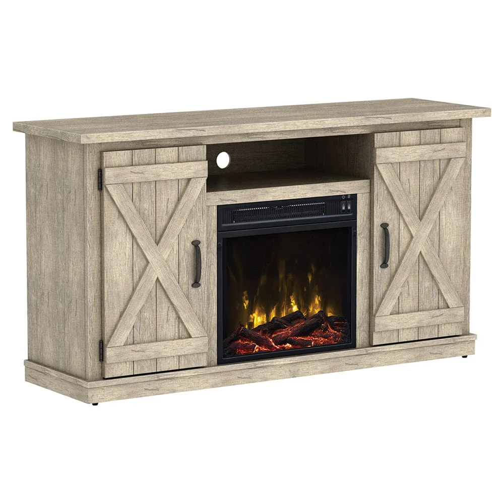 Killian Electric Fireplace TV Stand in Ashland Pine