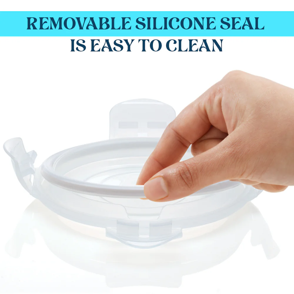 Larah Gracia Glass Lunchbox, Round x 2 (Tall), 400ml x 2