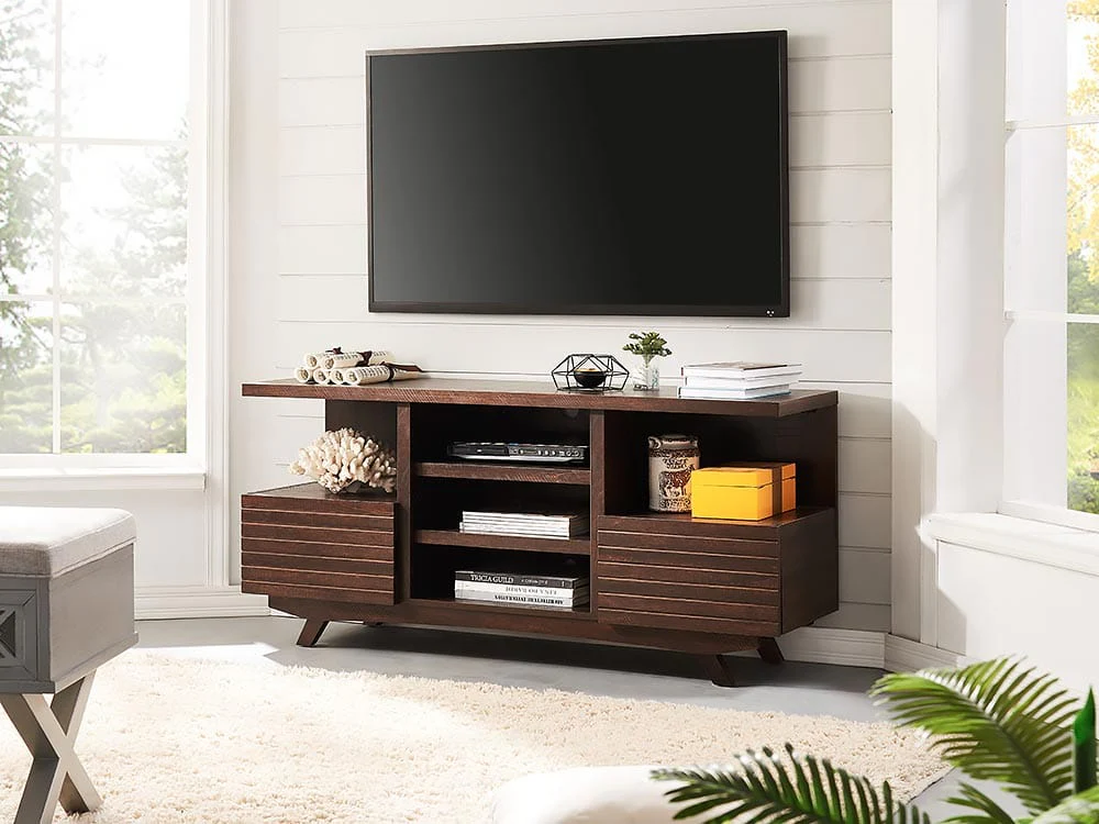 SoHo Media Console in Mahogany