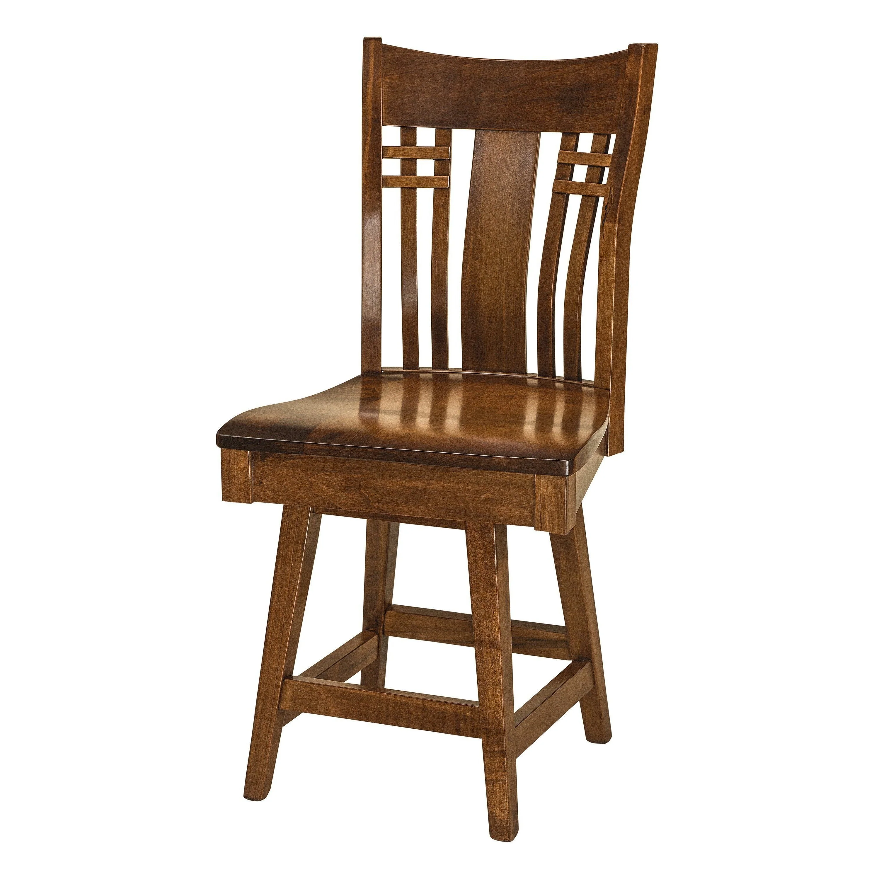 Amish Bennett Swivel Bar Chair
