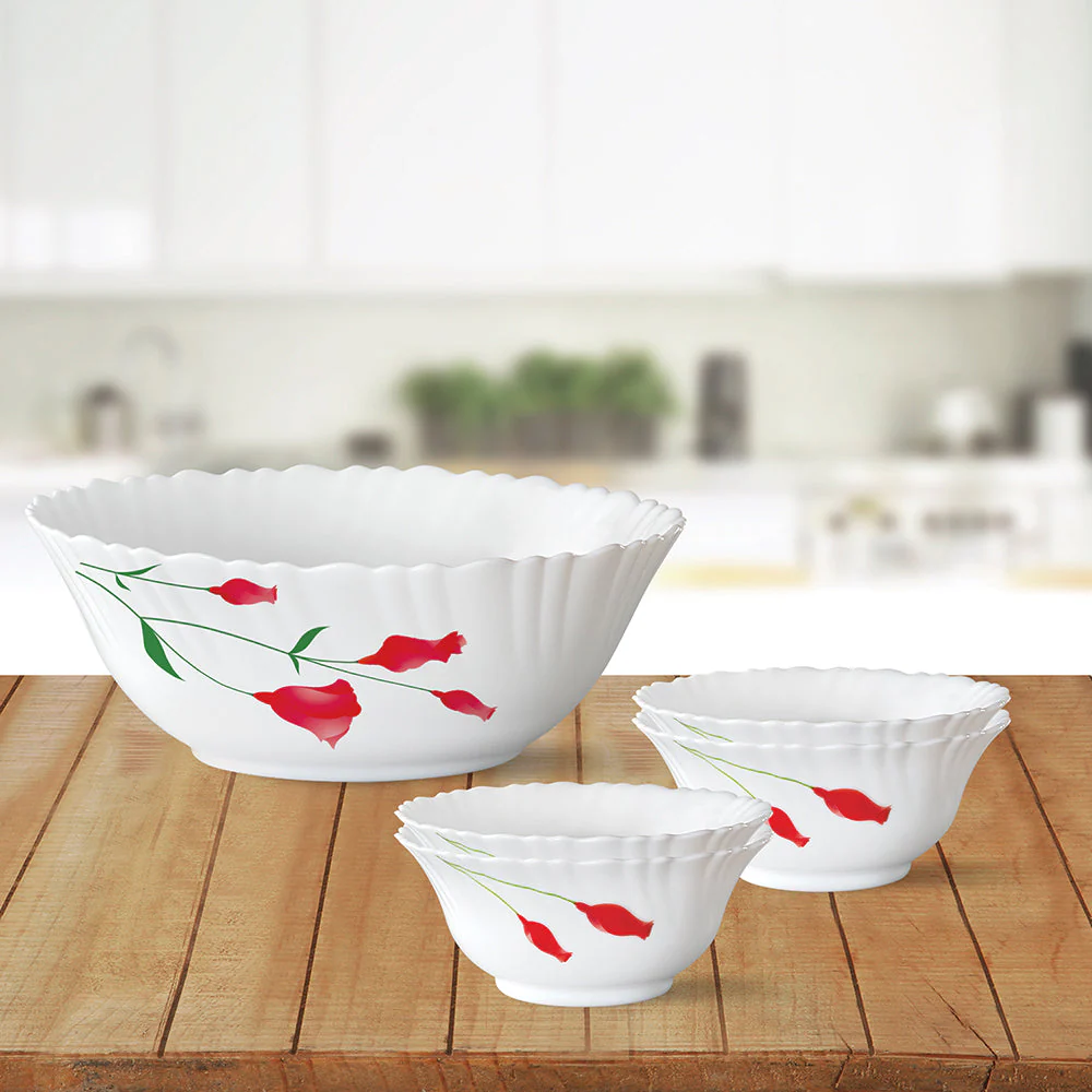 Larah by Borosil Diana Pudding Set, 5 pc