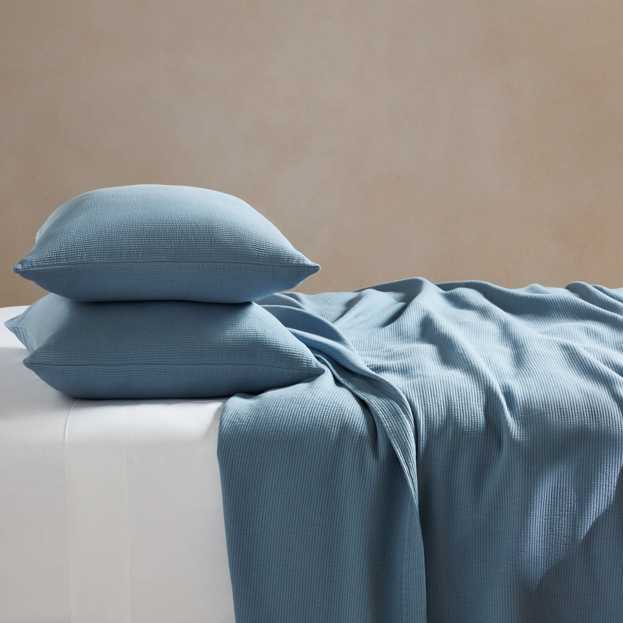 Ribbed Matelasse Sham Set