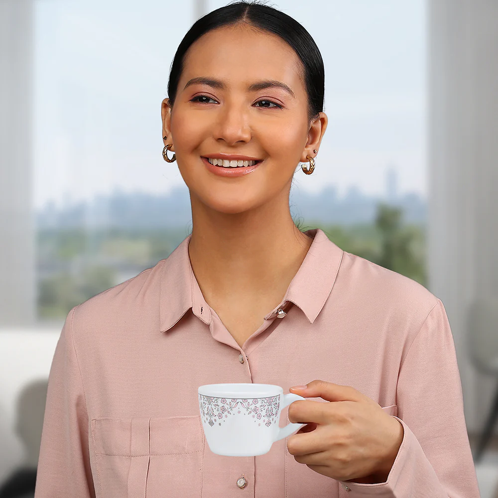 Larah by Borosil Lark Cup Set, 90ml x 6