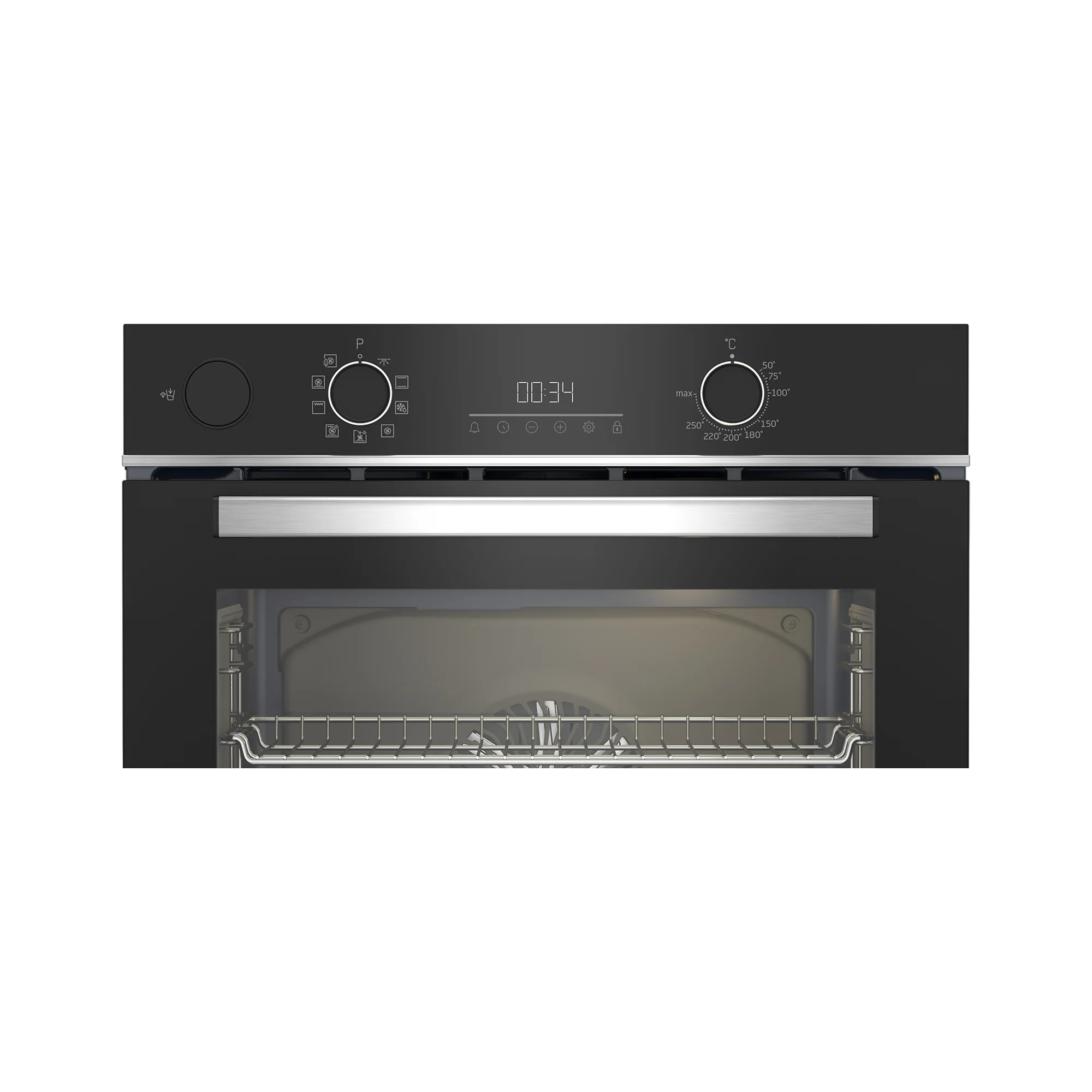 Beko 60cm Steam Assisted Oven Black