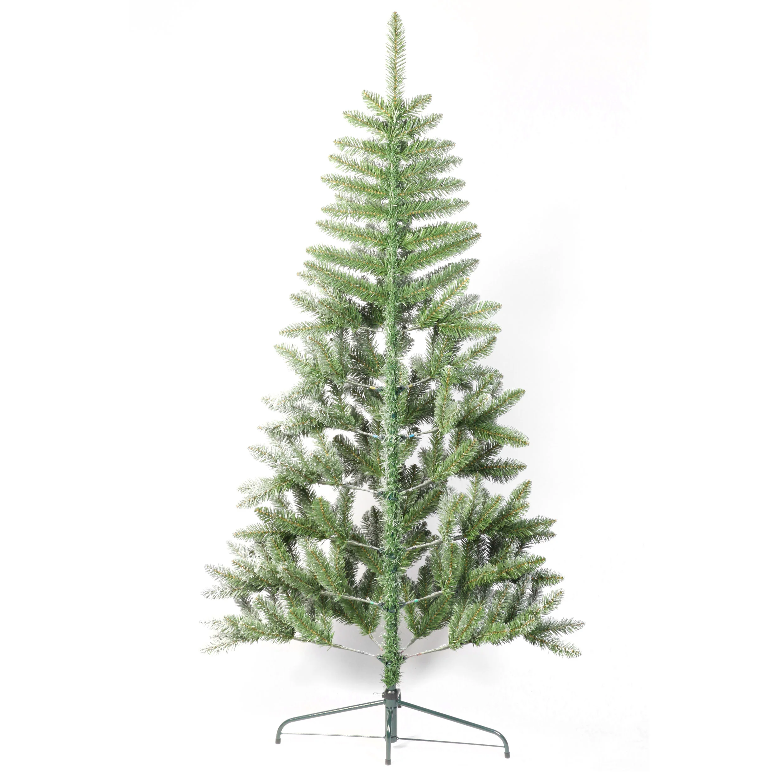 Neo Christmas Tree Artificial 7-Foot Half Slim Snow Flocked