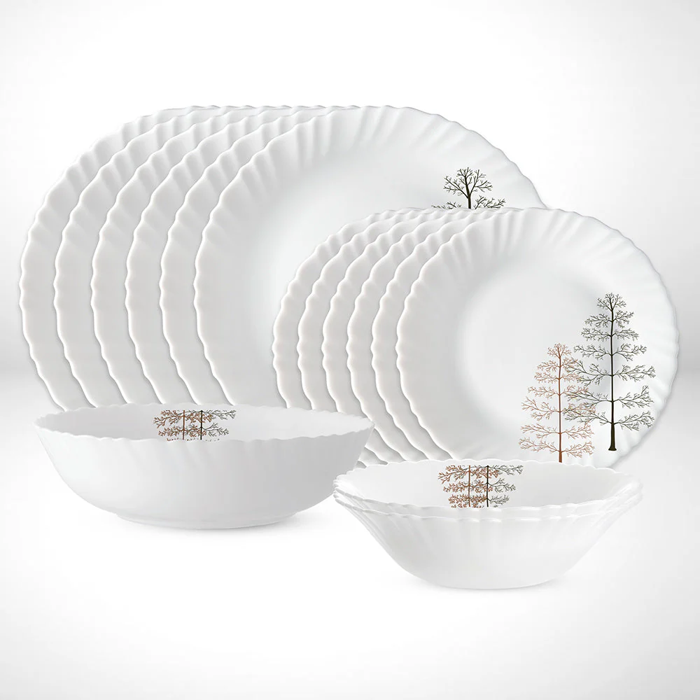 Larah by Borosil Pine Dinner Set, 23 pc