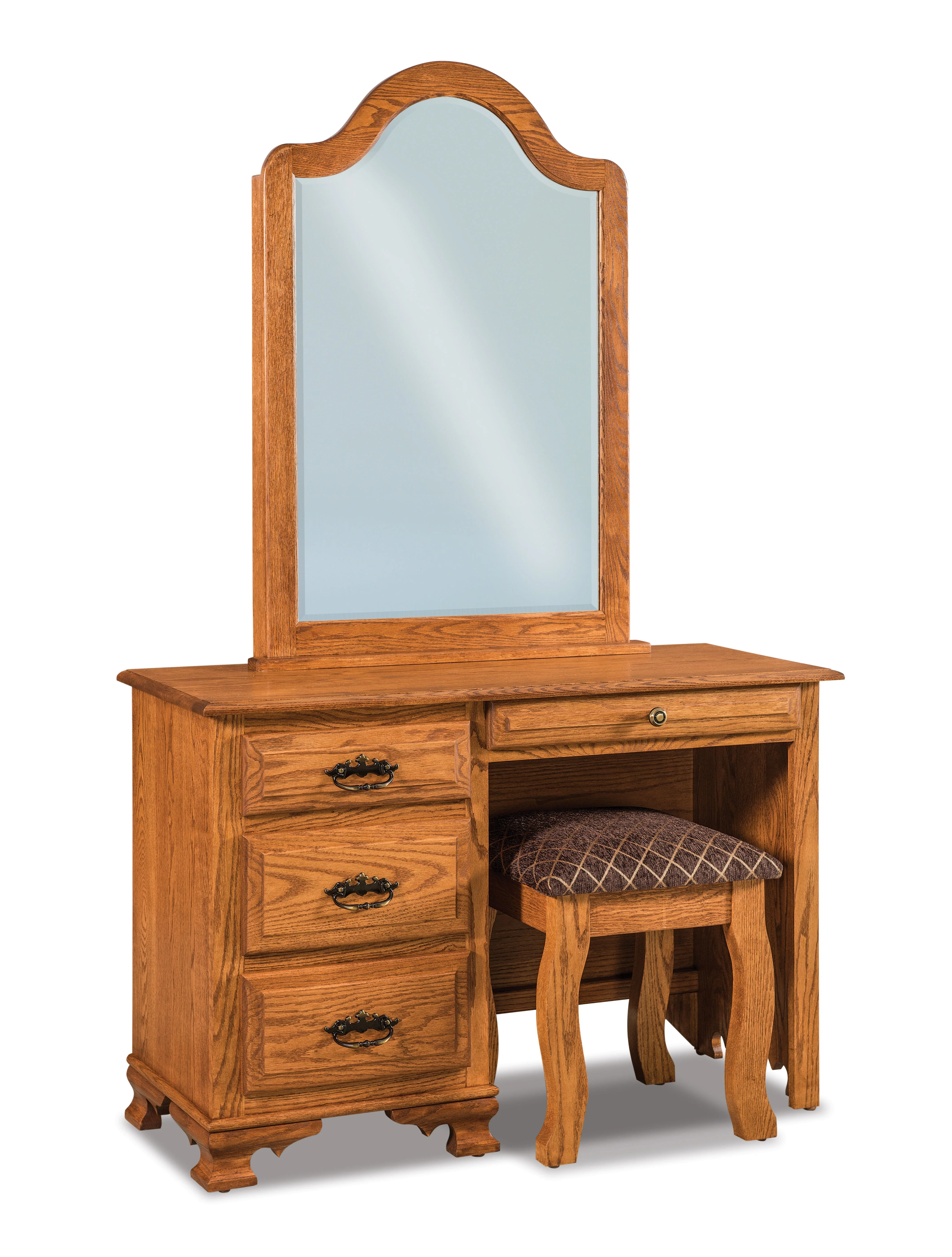 Amish Heritage Four Drawer Vanity Dresser
