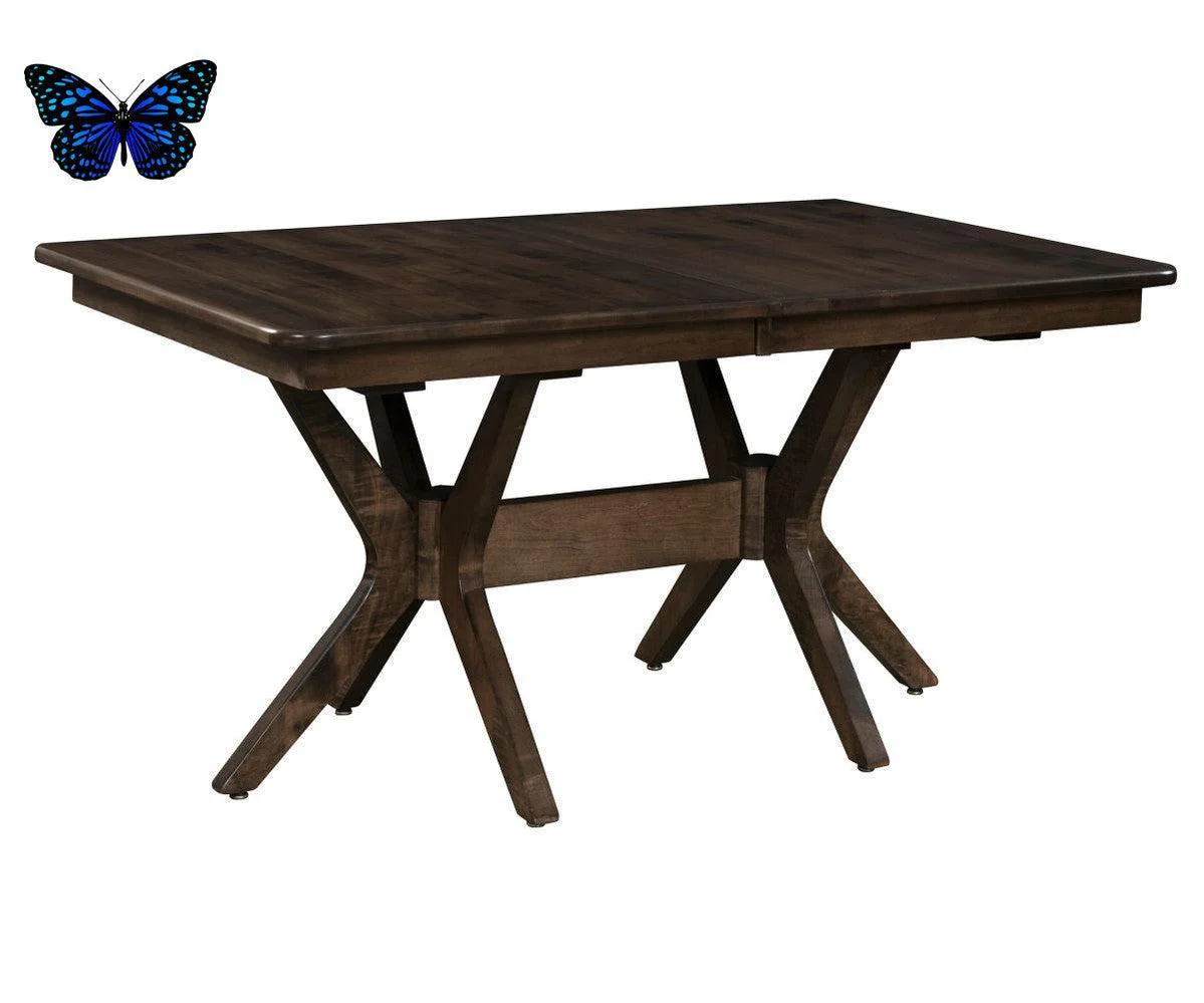 Amish Burdock Double Pedestal Table