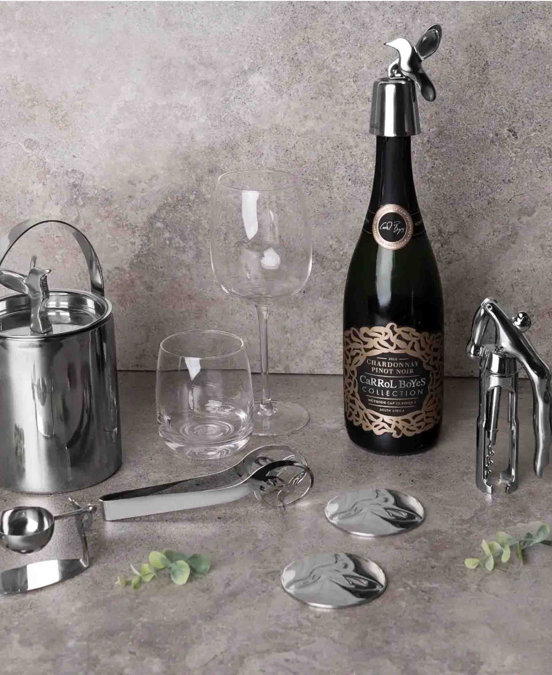 Carrol Boyes Ripple 4 Piece Wine Glass - Clear