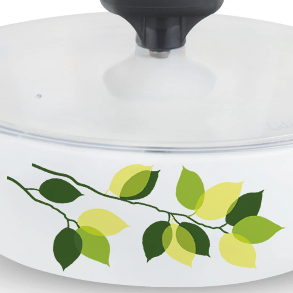 Larah by Borosil Green Leaves 4 pc Casserole Set