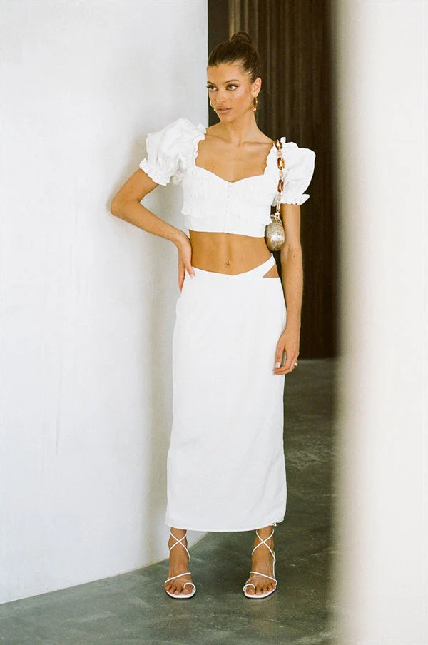 SAMPLE-Chantria Shirred Top