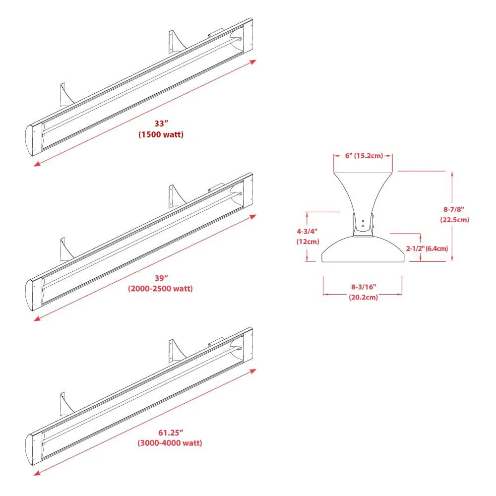 Infratech C-Series Infrared Patio Heater 240V