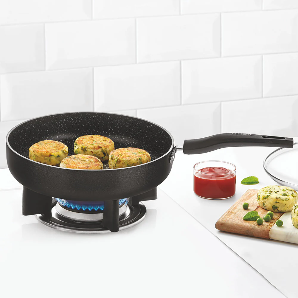 Borosil Granito Nonstick Deep Frying Pan, 26cm(2.7L)