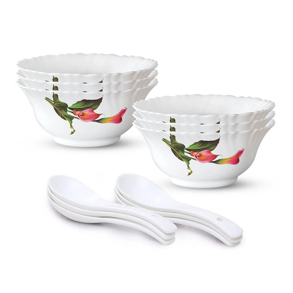 Larah by Borosil Stargazer Soup Bowl w Spoon