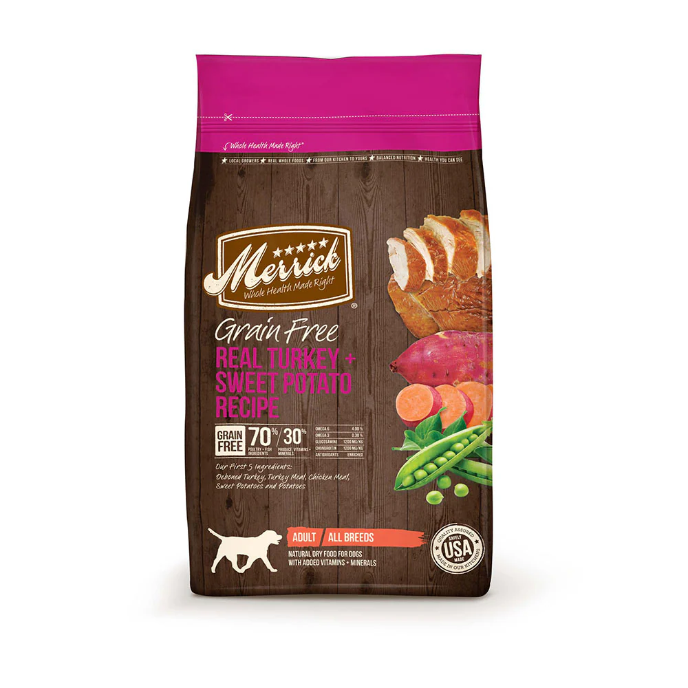 Merrick® Grain Free Real Turkey & Sweet Potato Recipe Dog Food 25 Lbs
