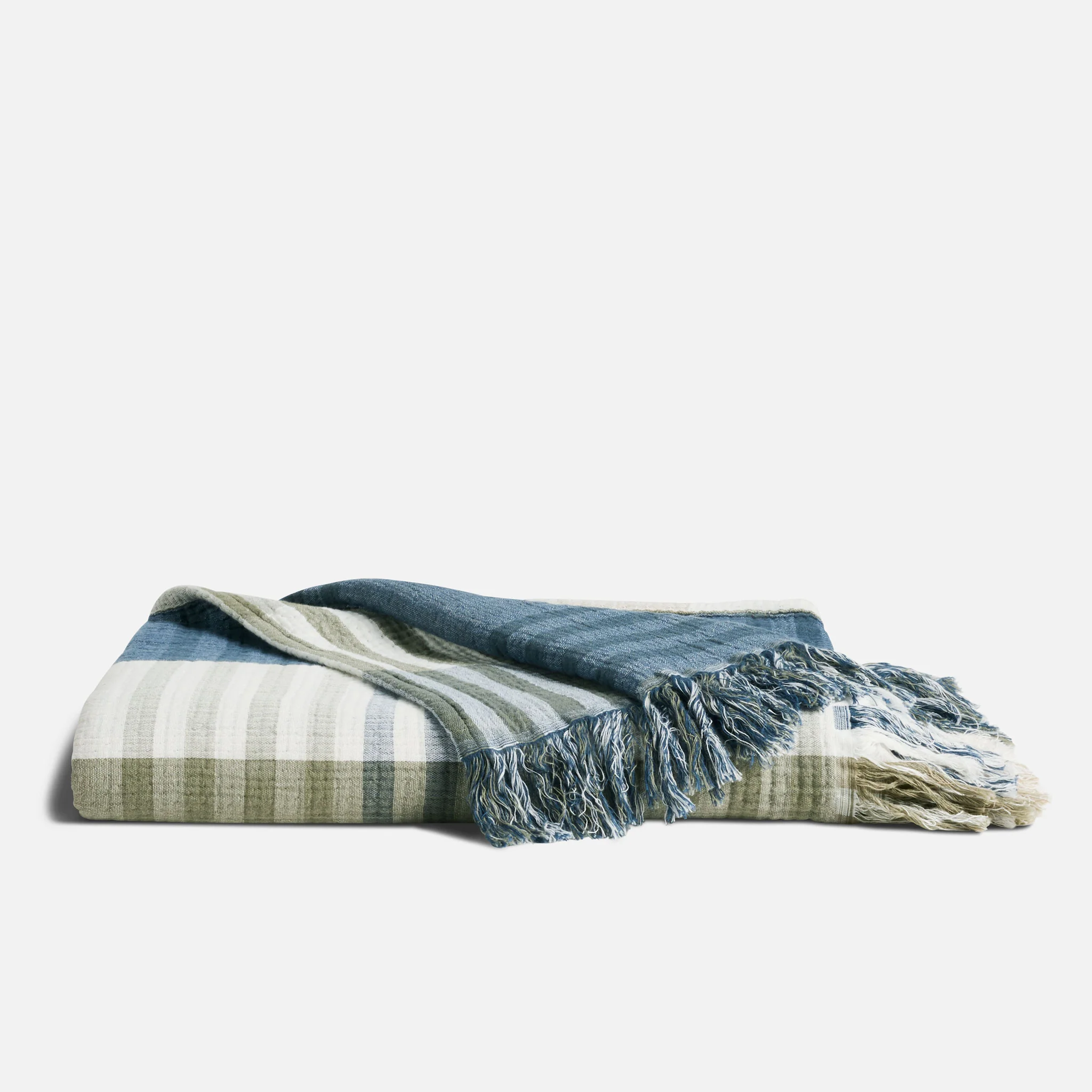 Bayside Windowpane Throw Blanket