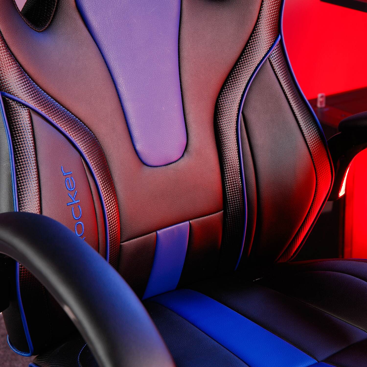 Maverick Ergonomic PC Office Gaming Chair - Black / Blue