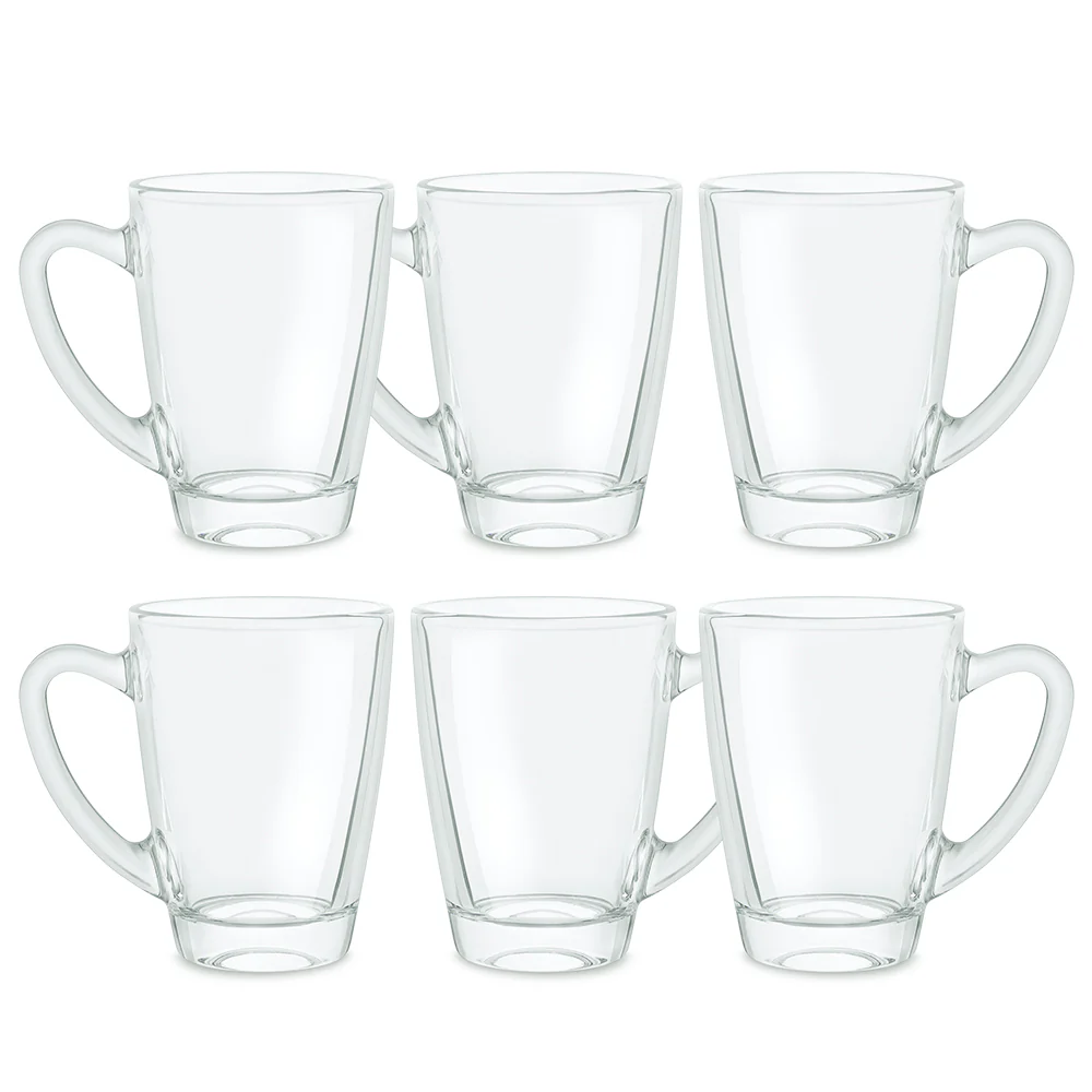Borosil Serene Mug Set, 155ml x 6