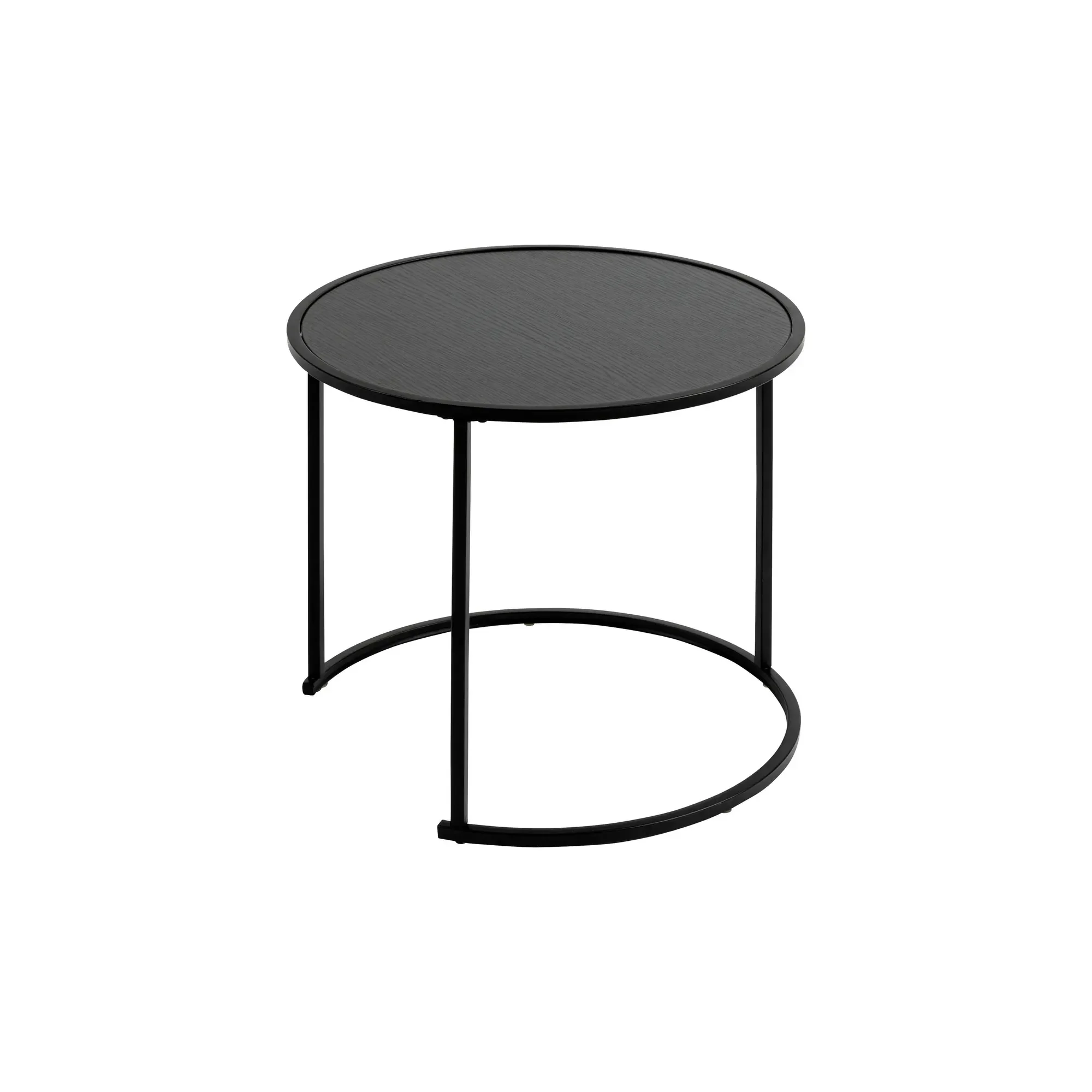 Atmosphera 3 Piece Noan Side Table Set Black