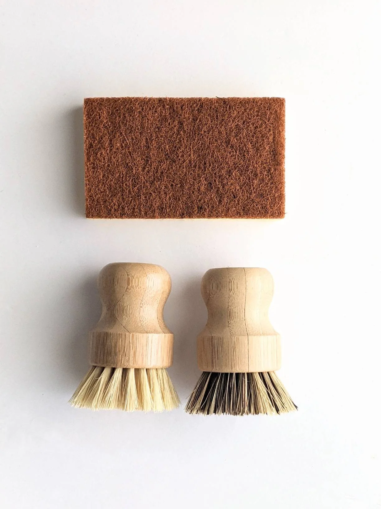 Zero Waste Cleaning Set - Dish Soap Bar Brick, Eco Friendly Bamboo Brush, Cleaning Supplies Sustainable Product