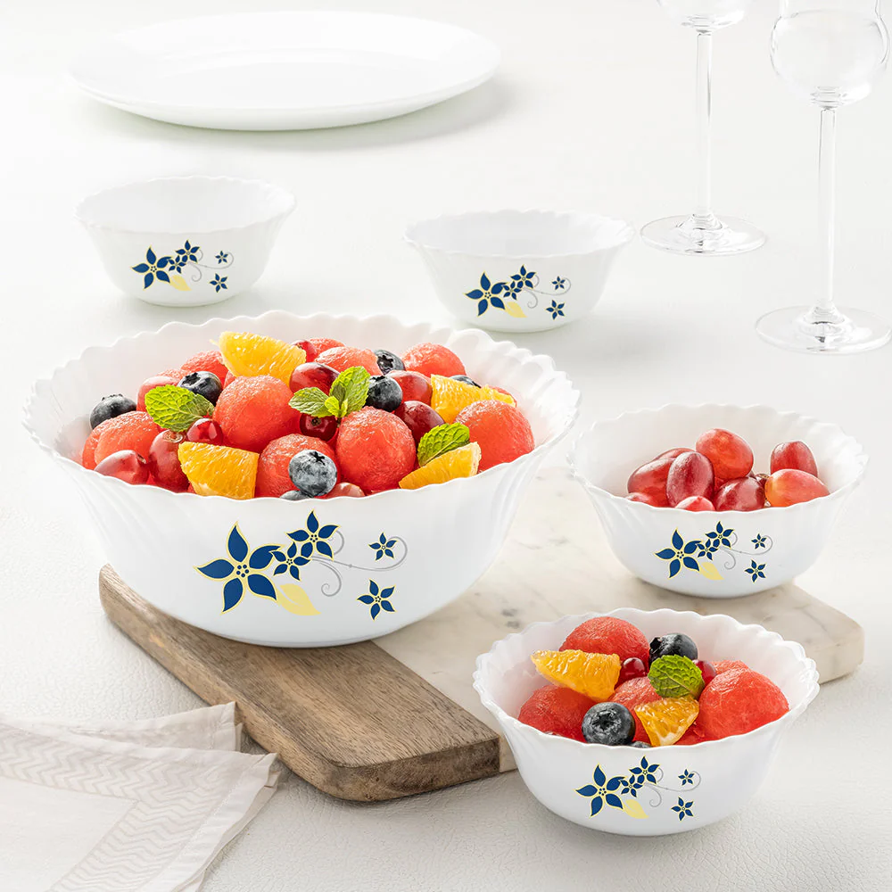 Larah by Borosil Viva Pudding Set, 5 pc (Mini)