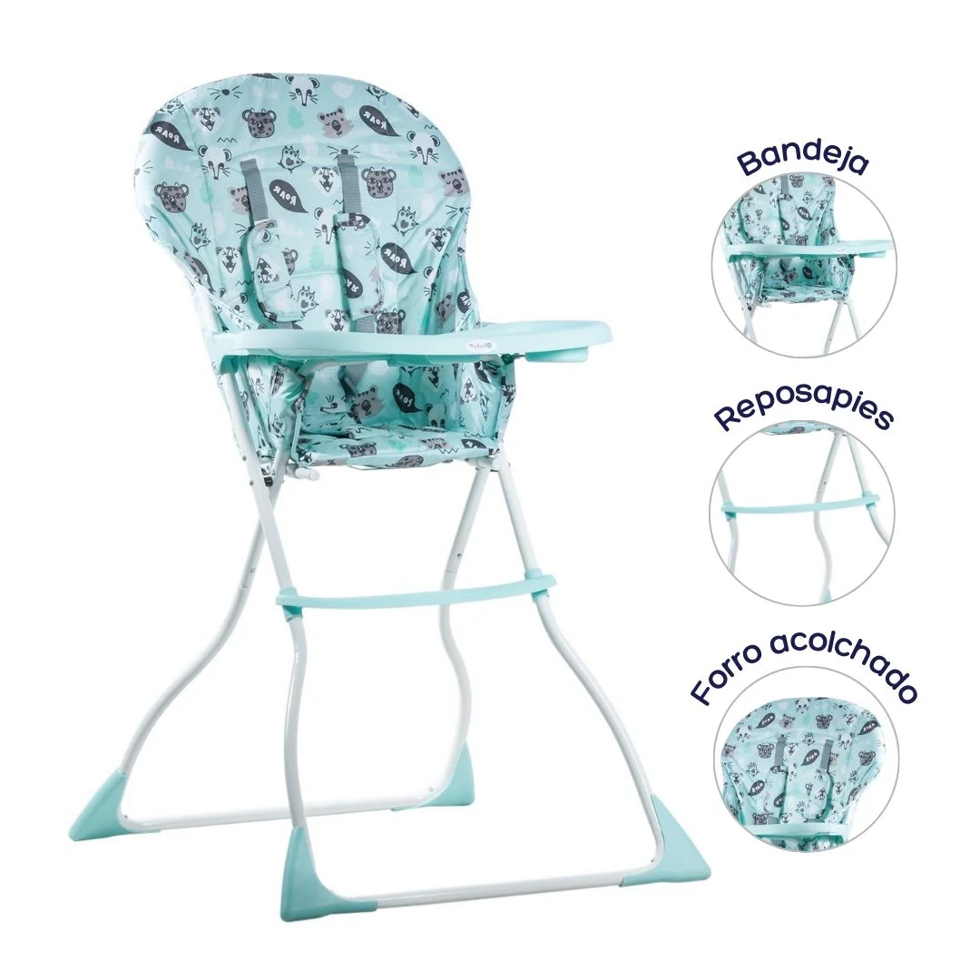 SILLA DE COMER CASSIE EB609-1 EBABY VERDE