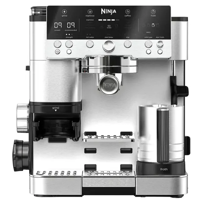 Ninja Luxe Caf茅 Premier Espresso Machine | Black & Stainless Steel | ES601UK